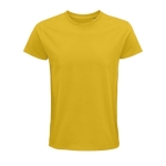 Fitted unisex t-shirt from cotton, 175 g/m2, SOL'S Pioneer gold colour