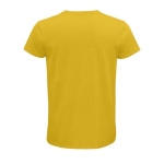 Fitted unisex t-shirt from cotton, 175 g/m2, SOL'S Pioneer gold colour rear view