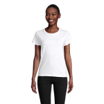 T-shirt for women with organic cotton, 175 g/m2, SOL'S Pioneer white colour photographic view