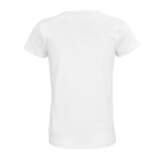 T-shirt for women with organic cotton, 175 g/m2, SOL'S Pioneer white colour rear view