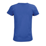 T-shirt for women with organic cotton, 175 g/m2, SOL'S Pioneer royal blue colour rear view