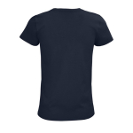 T-shirt for women with organic cotton, 175 g/m2, SOL'S Pioneer navy-blue colour rear view