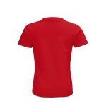 Children's t-shirt from 100% cotton, 175 g/m2, SOL'S Pioneer red colour rear view