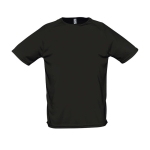 Breathable t-shirt made of polyester, 140 g/m2, SOL'S Pioneer black colour