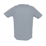 Breathable t-shirt made of polyester, 140 g/m2, SOL'S Pioneer grey colour rear view