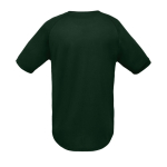 Breathable t-shirt made of polyester, 140 g/m2, SOL'S Pioneer bottle green colour rear view