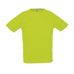 Breathable t-shirt made of polyester, 140 g/m2, SOL'S Pioneer neon green colour eighth view