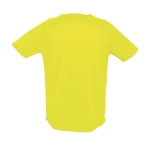 Breathable t-shirt made of polyester, 140 g/m2, SOL'S Pioneer neon yellow colour rear view