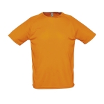 Breathable t-shirt made of polyester, 140 g/m2, SOL'S Pioneer neon orange colour