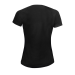 Women's sports t-shirt from polyester, 140 g/m2, SOL'S Pioneer black colour rear view