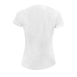 Women's sports t-shirt from polyester, 140 g/m2, SOL'S Pioneer white colour rear view