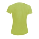 Women's sports t-shirt from polyester, 140 g/m2, SOL'S Pioneer light-green colour rear view