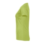 Women's sports t-shirt from polyester, 140 g/m2, SOL'S Pioneer light-green colour side view