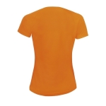 Women's sports t-shirt from polyester, 140 g/m2, SOL'S Pioneer neon orange colour rear view