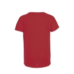 Boys' polyester sports t-shirt, 140 g/m2, SOL'S Sporty red colour rear view