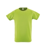 Boys' polyester sports t-shirt, 140 g/m2, SOL'S Sporty light-green colour eighth view