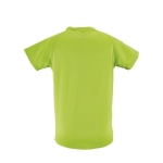 Boys' polyester sports t-shirt, 140 g/m2, SOL'S Sporty light-green colour rear view