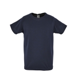 Boys' polyester sports t-shirt, 140 g/m2, SOL'S Sporty navy-blue colour