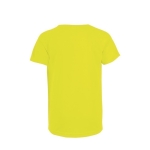 Boys' polyester sports t-shirt, 140 g/m2, SOL'S Sporty neon yellow colour rear view