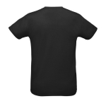 Sports t-shirt from polyester, 130 g/m2, SOL'S Sporty black colour rear view