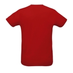 Sports t-shirt from polyester, 130 g/m2, SOL'S Sporty red colour rear view