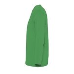 Long sleeve cotton t-shirt, 150 g/m2, SOL'S Monarch green colour side view