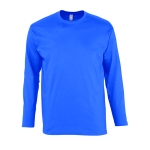 Long sleeve cotton t-shirt, 150 g/m2, SOL'S Monarch royal blue colour third view