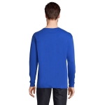 Long sleeve cotton t-shirt, 150 g/m2, SOL'S Monarch royal blue colour third photographic view