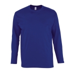 Long sleeve cotton t-shirt, 150 g/m2, SOL'S Monarch ultramarine blue colour