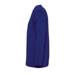 Long sleeve cotton t-shirt, 150 g/m2, SOL'S Monarch ultramarine blue colour side view