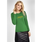 Women's long-sleeved cotton t-shirt, 150 g/m2, SOL'S Majestic green colour