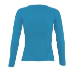 Women's long-sleeved cotton t-shirt, 150 g/m2, SOL'S Majestic rear view