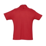 Polo shirt made from 100% cotton, 170 g/m2, SOL'S Planet Men red colour rear view