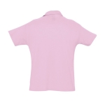 Polo shirt made from 100% cotton, 170 g/m2, SOL'S Planet Men pink colour rear view