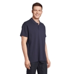 Polo shirt made from 100% cotton, 170 g/m2, SOL'S Planet Men dark blue colour third photographic view