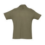 Polo shirt made from 100% cotton, 170 g/m2, SOL'S Planet Men military green colour rear view