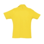 Polo shirt made from 100% cotton, 170 g/m2, SOL'S Planet Men dark yellow colour rear view