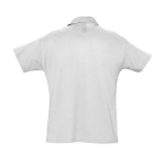 Polo shirt made from 100% cotton, 170 g/m2, SOL'S Planet Men heather light grey colour rear view