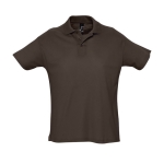 Polo shirt made from 100% cotton, 170 g/m2, SOL'S Planet Men dark brown colour ninth view