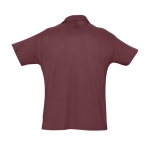 Polo shirt made from 100% cotton, 170 g/m2, SOL'S Planet Men garnet colour rear view