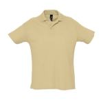 Polo shirt made from 100% cotton, 170 g/m2, SOL'S Planet Men light brown colour second view