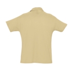 Polo shirt made from 100% cotton, 170 g/m2, SOL'S Planet Men light brown colour rear view