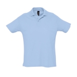 Polo shirt made from 100% cotton, 170 g/m2, SOL'S Planet Men pastel blue colour