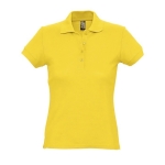 Slim fit women's polo shirt, 100% cotton, 170 g/m2, SOL'S Passion gold colour