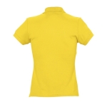 Slim fit women's polo shirt, 100% cotton, 170 g/m2, SOL'S Passion gold colour rear view