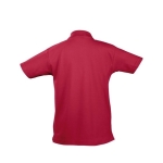 Children's polo shirts, 100% cotton, 170 g/m2, SOL'S Summer II red colour rear view