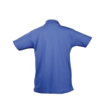 Children's polo shirts, 100% cotton, 170 g/m2, SOL'S Summer II royal blue colour rear view