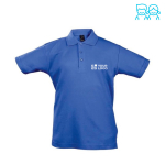 Children's polo shirts, 100% cotton, 170 g/m2, SOL'S Summer II royal blue colour view with print area