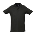 Polo shirt made from cotton, 210 g/m2, SOL'S Spring black colour