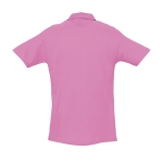 Polo shirt made from cotton, 210 g/m2, SOL'S Spring pink colour rear view